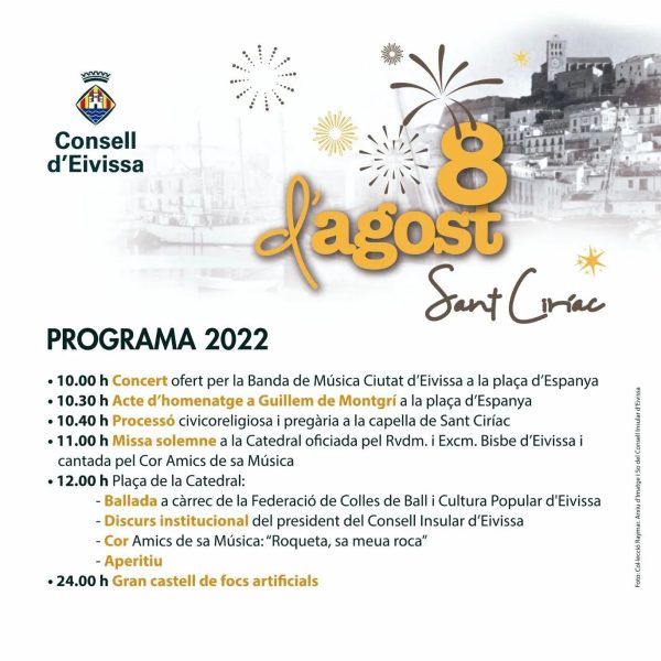 Actos 8 de agosto. San Ciriaco (Ver programación)